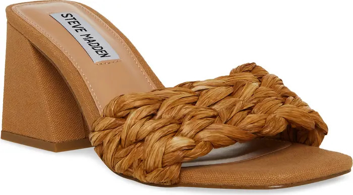 Mylee Raffia Slide Sandal (Women) | Nordstrom