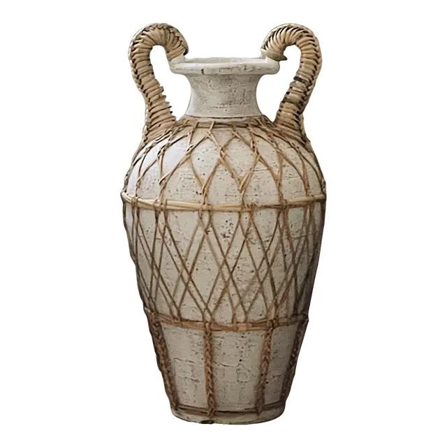 Large Vintage Amphora Vessel | Chairish
