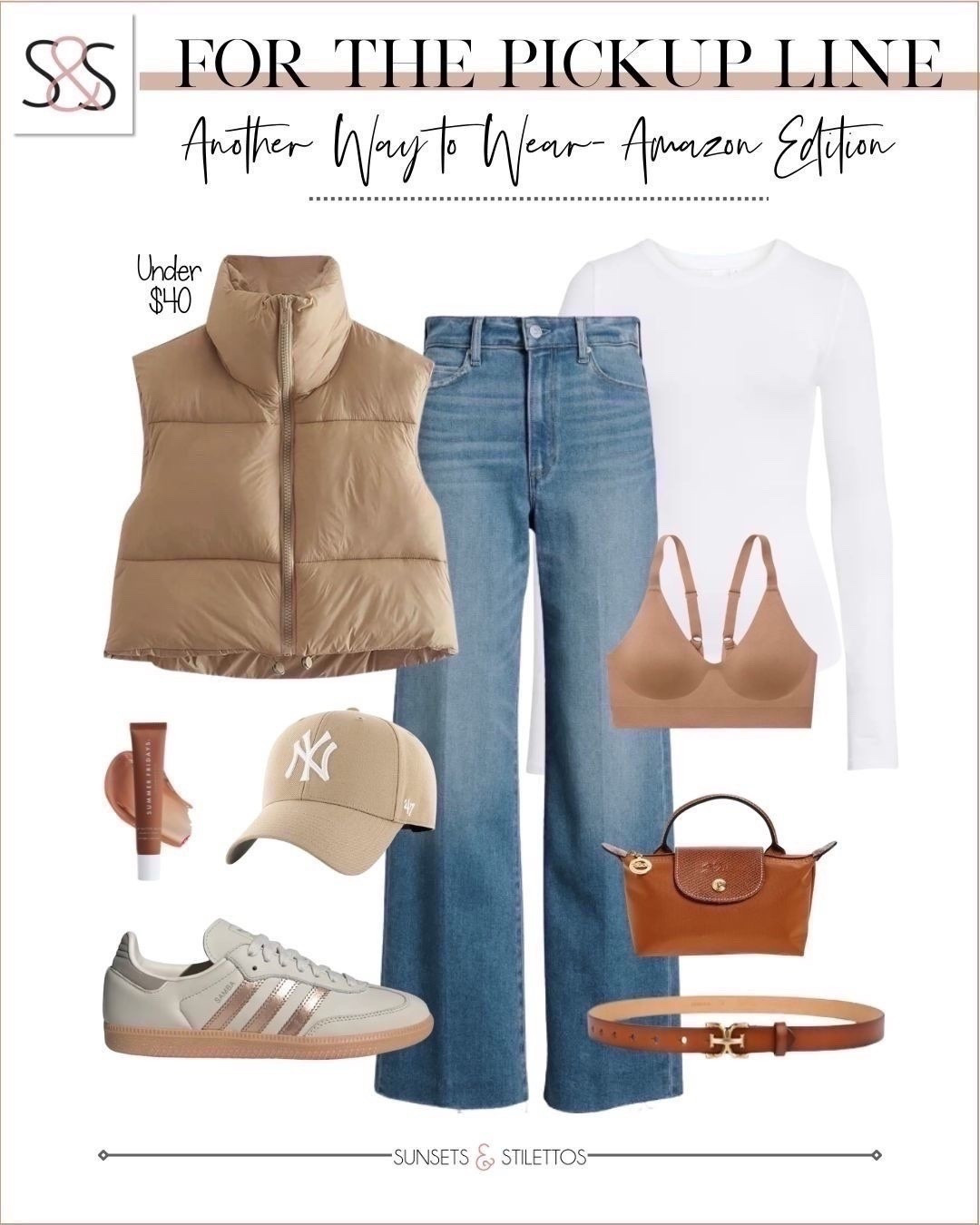 This Amazon outfit is perfect for those busy pickup line days. Neutral, comfy, and easy to throw on.

puffer vest, wide leg jeans, long sleeve tee, amazon fashion, casual fall outfit, sneakers, neutral outfit ideas, winter capsule wardrobe, pickup line outfit, affordable fashion, amazon outfit under 40, mom outfit ideas, winter style 2025

#LTKgrwm #LTKOver40 #LTKSeasonal
