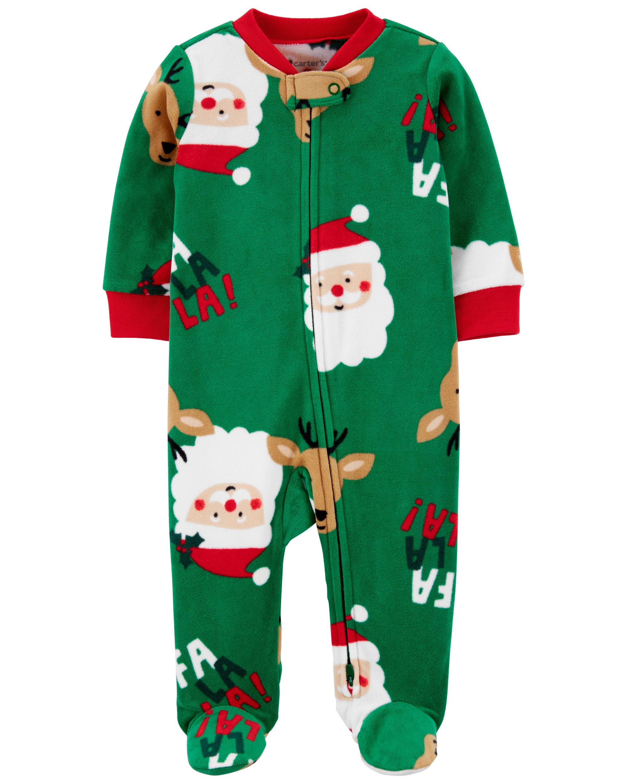 Santa Zip-Up Cotton Sleep & Play | Carter's