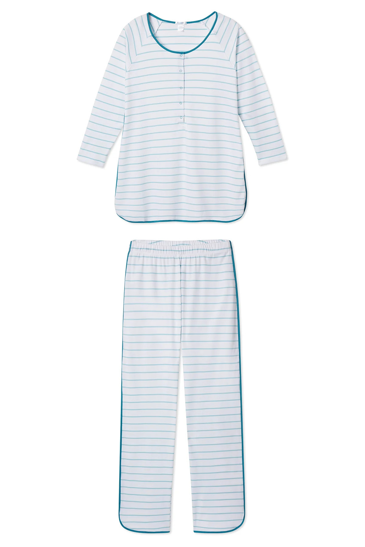 Pima Maternity Long-Long Set in Agate | LAKE Pajamas