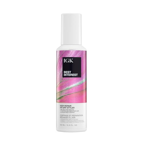IGK Best Interest Deep Repair Air-Dry Styling Cream for Damaged Hair, 5 Oz | Amazon (US)