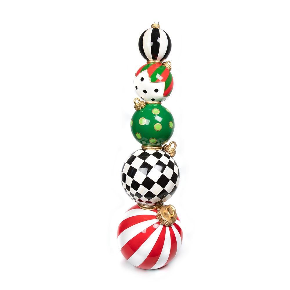 Jolly Stacked Ornaments Trophy | MacKenzie-Childs