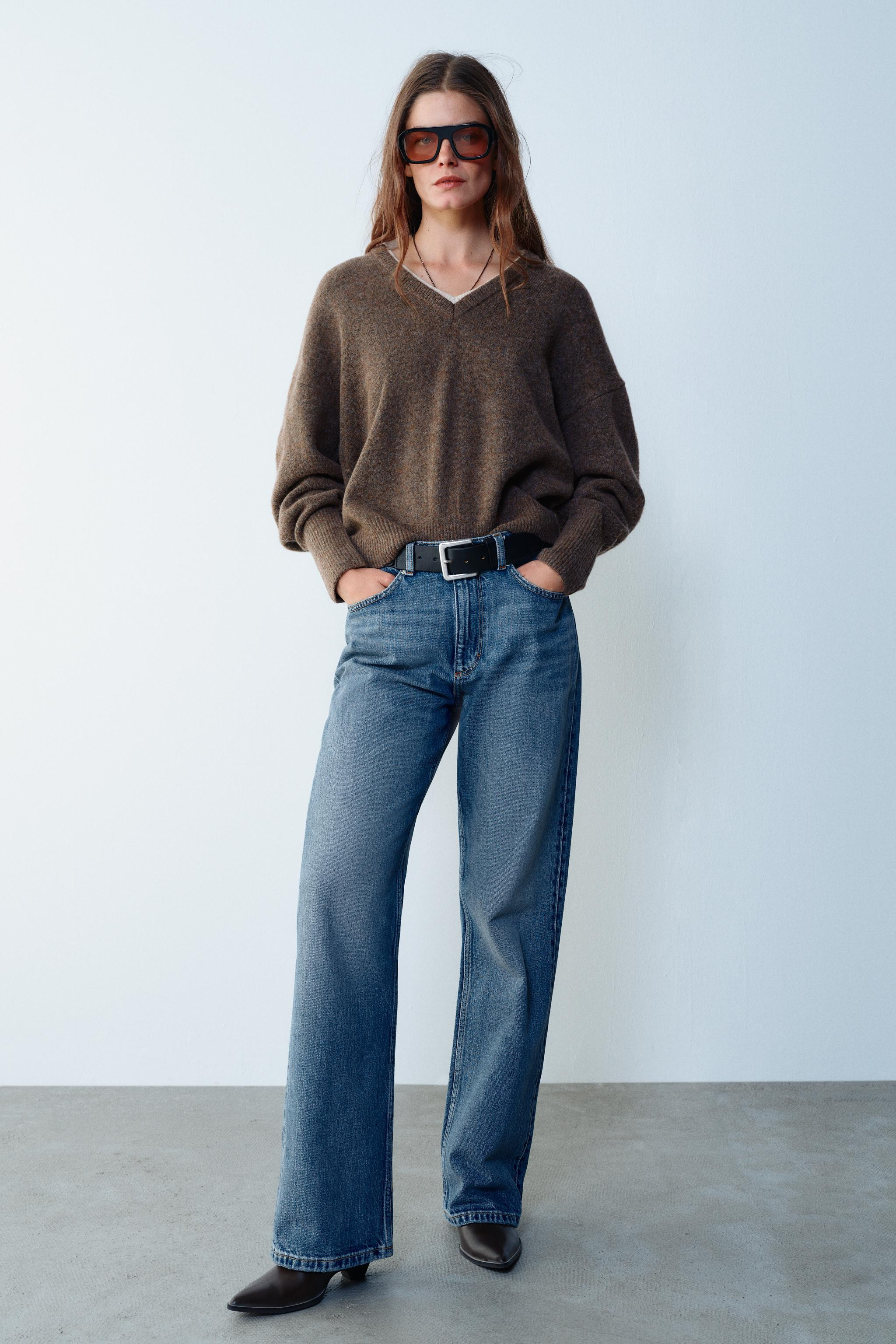 DOUBLE EFFECT WOOL BLEND JUMPER | Zara UK