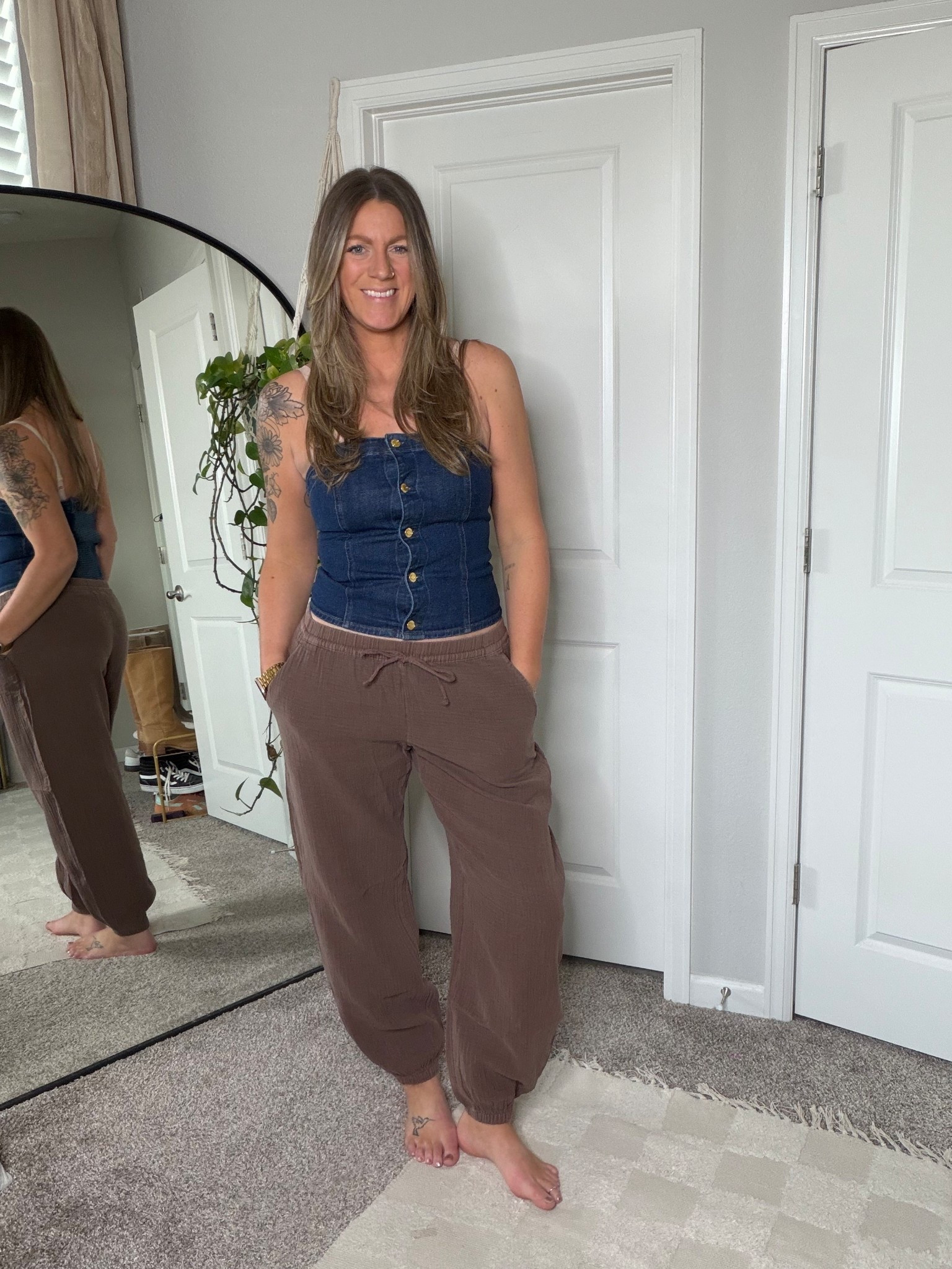 50% off! Wearing medium tall in both, need a large in top though 

#LTKSaleAlert #LTKOver40 #LTKTall