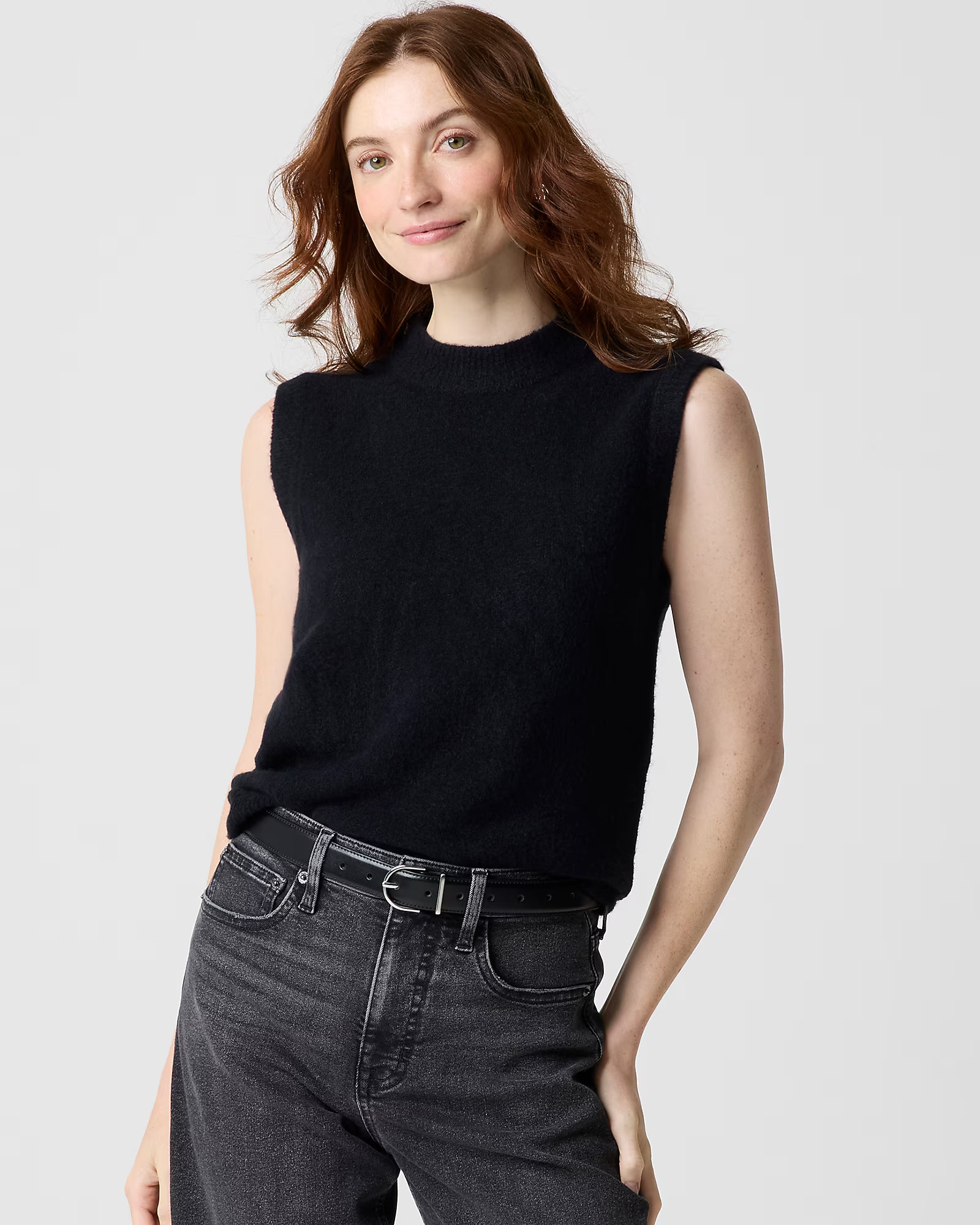 Crewneck sweater-vest in extra-soft yarn | J.Crew Factory