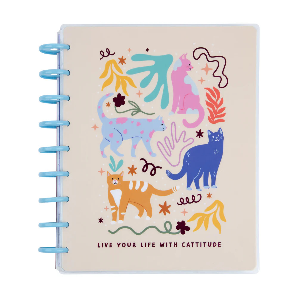 2024 Whimsical Whiskers Happy Planner - Classic Vertical Layout - 18 Months | Happy Planner