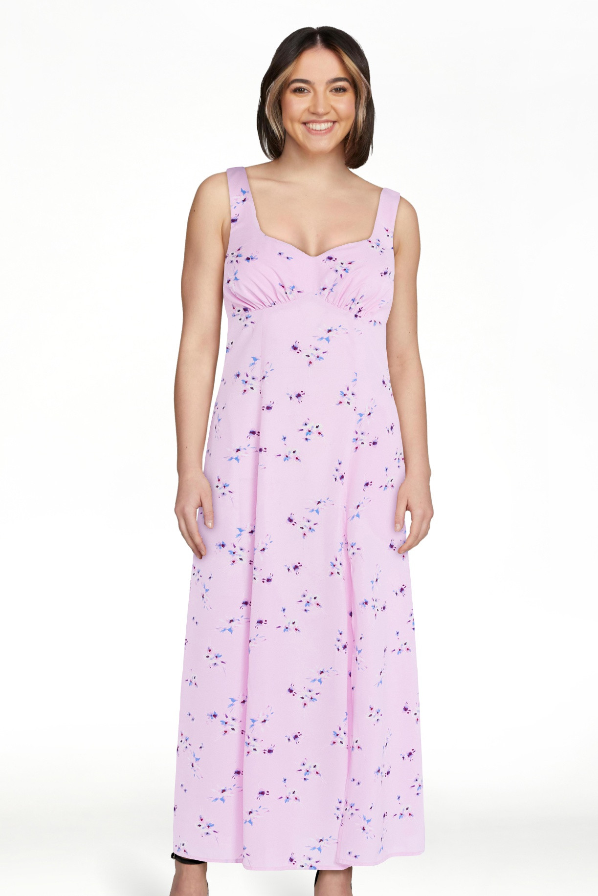 Scoop Women’s Side Slit Maxi Dress, Sizes XS-XXL | Walmart (US)