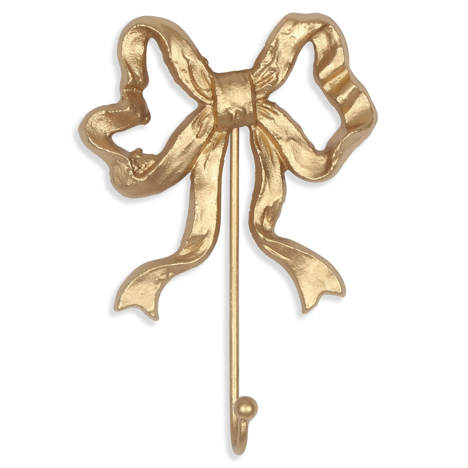 Single Bow Hook,Wall Mounted Functional Hook,Antique Gold Cast Iron Hooks for Coats,Hats,Bags, Ba... | Amazon (US)