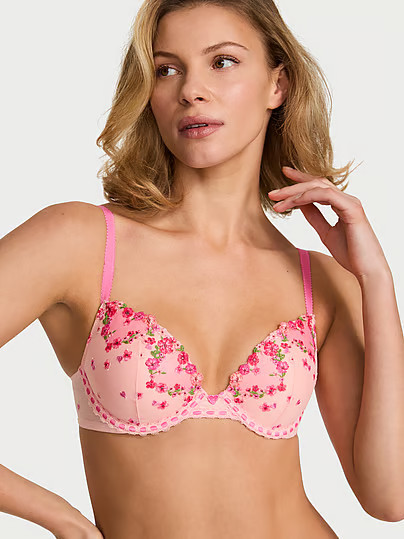 Dream Angels Hearts & Roses Embroidery Push-Up Bra, Print, 32C - Women's Bras - Victoria's Secret | Victoria's Secret (US / CA )
