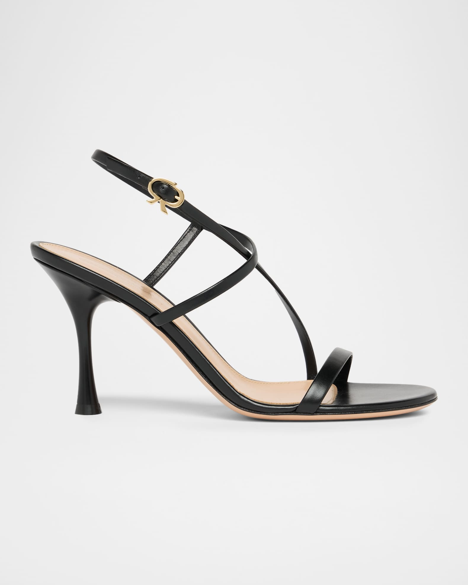 85mm Strappy Calf Leather Sandals | Neiman Marcus