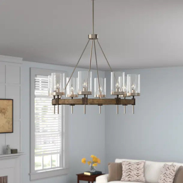 Lipton 6 - Light Dimmable Wagon Wheel Chandelier | Wayfair North America