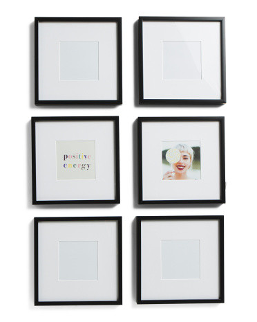 Set Of 6 4x4 Matted Portrait Frames | Marshalls