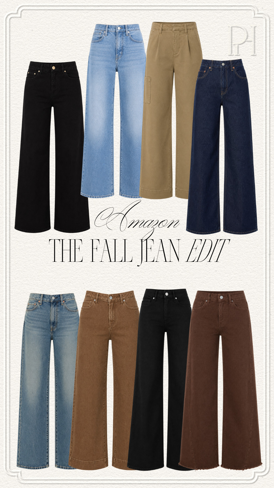Jeans I'm loving this fall from Amazon!

wide leg jeans, straight leg jeans, black jeans, dark wash denim, light wash denim, brown denim, brown jeans, fall fashion, fall style, fall outfit, fall looks 

 #LTKgrwm #LTKootd #LTKSeasonal