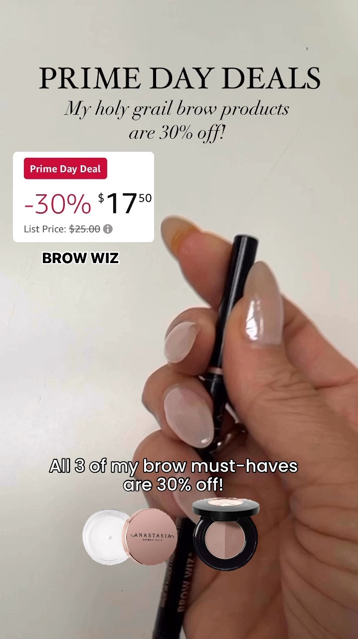 Amazon Prime Day Deal! My holy grail eyebrow products from Anastasia Beverly Hills are 30% off! Prime Day Deal, beauty deal, eyebrow must-have, #LaudbackLuxeLife

Brow wiz ‘Soft Brown’
Duo powder ‘Medium Brown'

Follow me for more fashion finds, beauty faves, lifestyle, home decor, sales and more! So glad you’re here!! XO, Karma

#LTKSaleAlert #LTKVideo #LTKBeauty