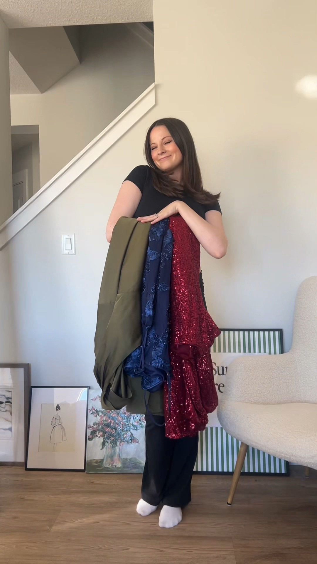 trying on wedding guest dresses that are maternity friendly! 

Formal dress, pregnant dress, bump friendly 

#LTKwinter #LTKfall #LTKcanada