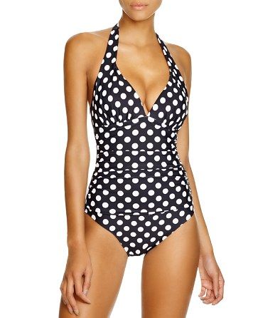 Dot Halter One Piece Swimsuit | Bloomingdale's (US)