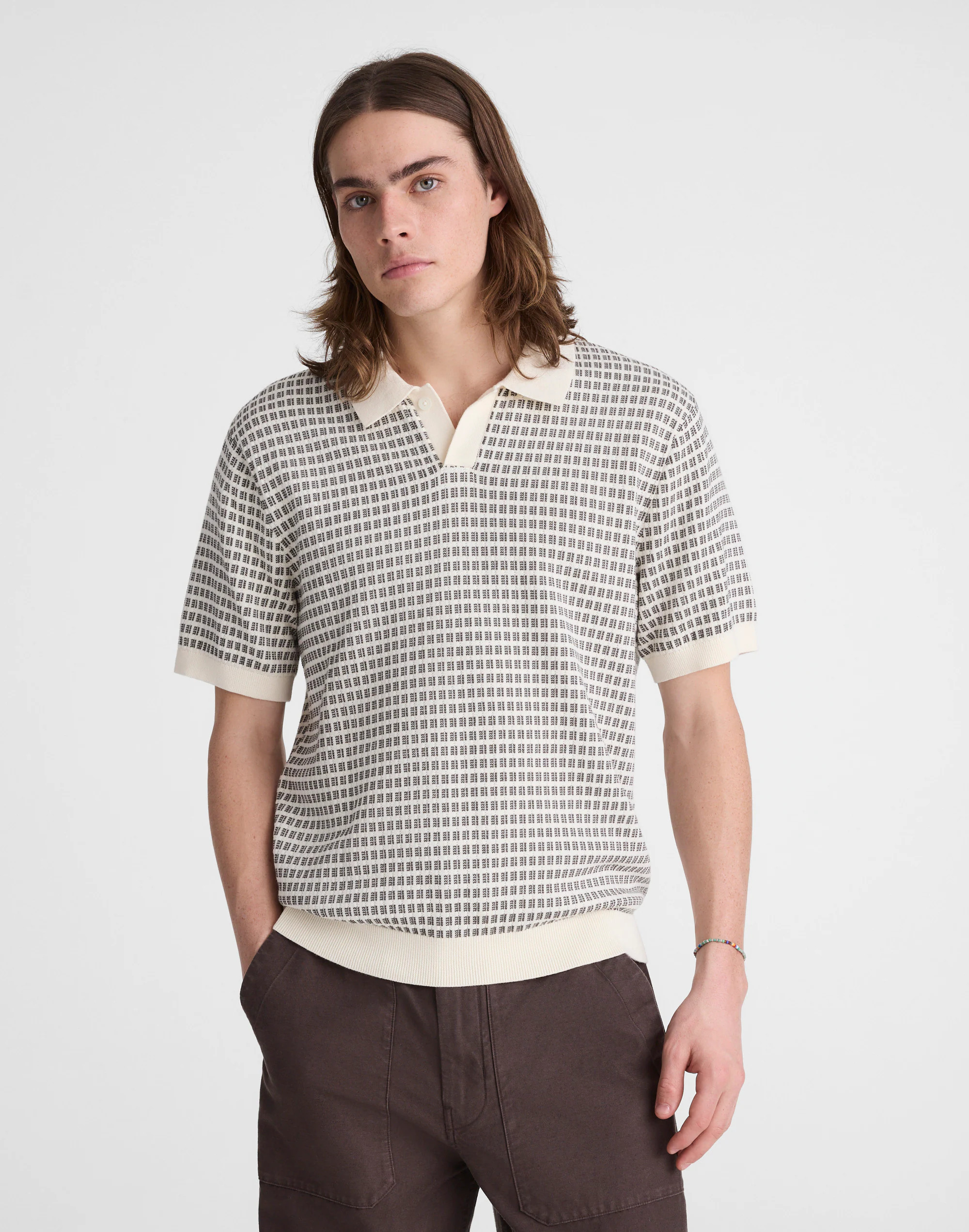 Single-Button Sweater Polo | Madewell