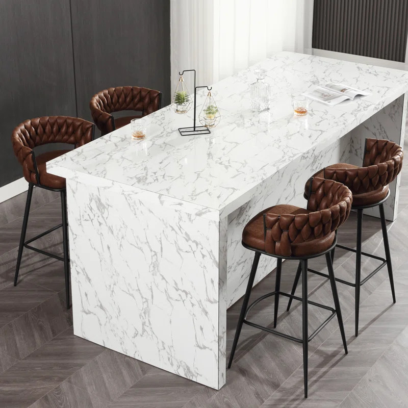 Kymberlynn 30.7" Swivel Bar Stool (Set of 2) | Wayfair North America