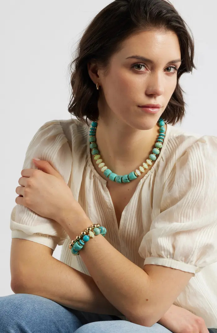 Nordstrom Set of 2 Beaded Stretch Bracelets | Nordstrom | Nordstrom