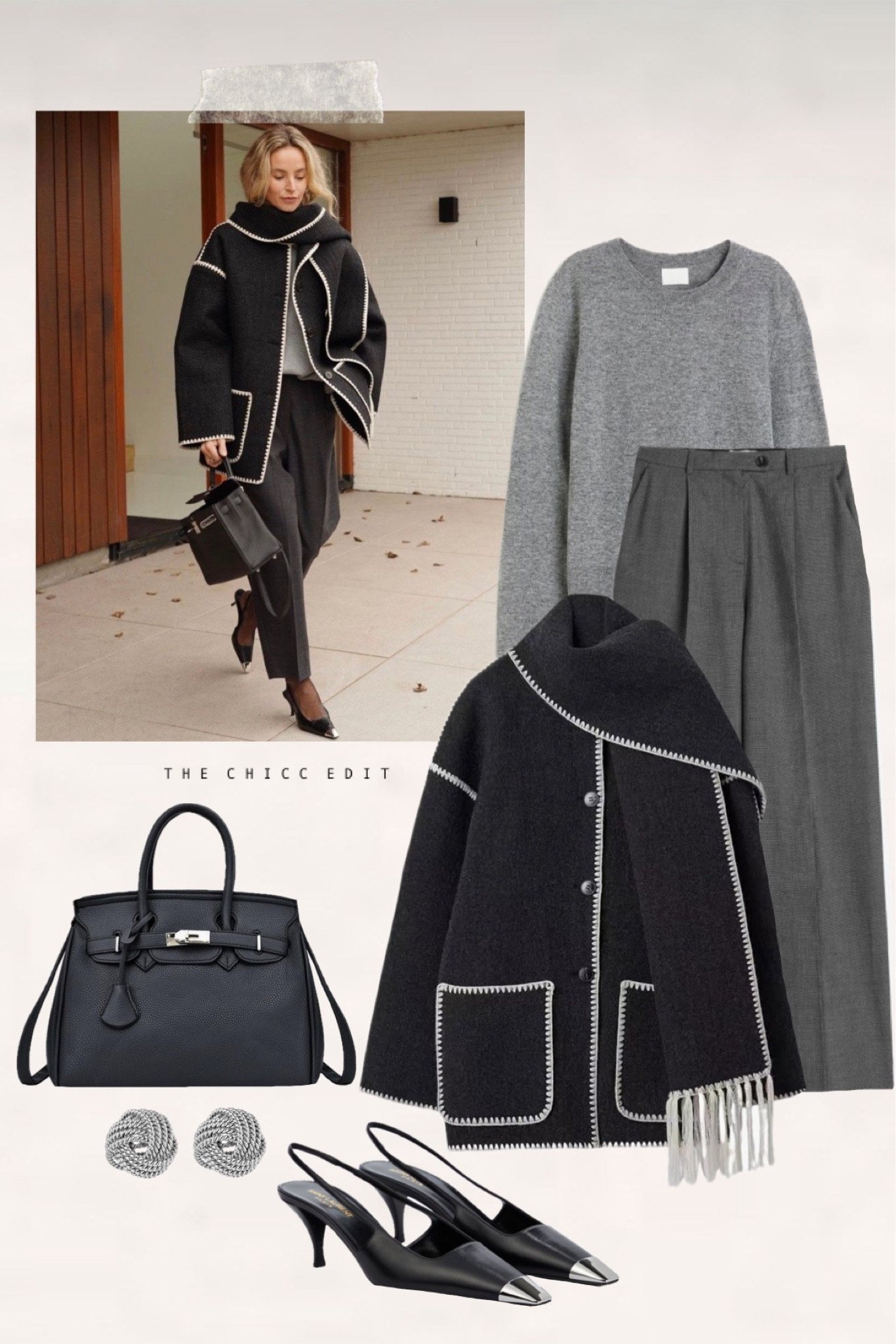 𝒮𝓉𝓎𝓁𝑒 𝑒𝒹𝒾𝓉 🩶 Toteme embroidered jacket dupe. $58 

Hiiii, lovely! Follow my shop @TheChiccEdit to shop this post, and get my exclusive app-only content! So glad you're here!

Amazon Influencer
www.Amazon.com/shop/thechiccedit

Ltkfind, ltkmidsize, ltkover40, ltkunder50, ltkunder100, chic, aesthetic, trending, stylish, winter home, winter style, winter fashion, minimalist style, affordable, trending, winter outfit, home, decor #dupe #embroideredcoat #toteme #sweater #bag Hermes dupe trouser Saint Laurent slingbacks workwear ootd knot earrings silver studs scarf jacket mytheresa hm Amazon slacks gray black 



#LTKitbag #LTKshoecrush #LTKstyletip