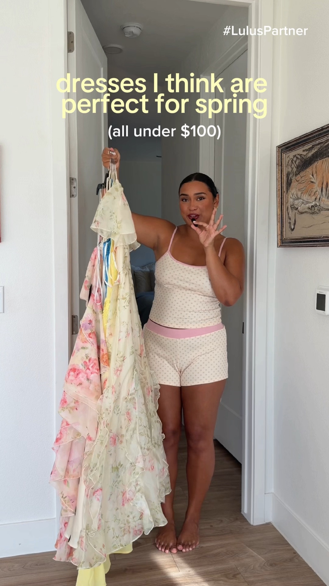 dresses perfect for spring! All from lulus and ALL under $100 (all dresses run true to size, im wearing a L in all of them <3) 

#LTKSeasonal #LTKMidsize #LTKootd