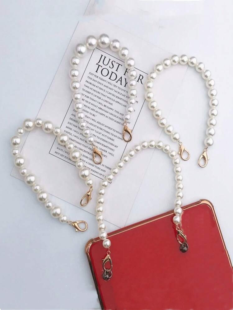 Trends10mm Pearl Chain Handmade Braided Bag Strap, Crossbody Bag Shoulder Bag Accessory | SHEIN