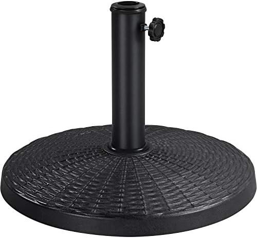 Topeakmart Umbrella Base 22 lbs Heavy Duty Outdoor Patio Umbrella Stand for Deck, Garden - Black | Amazon (US)