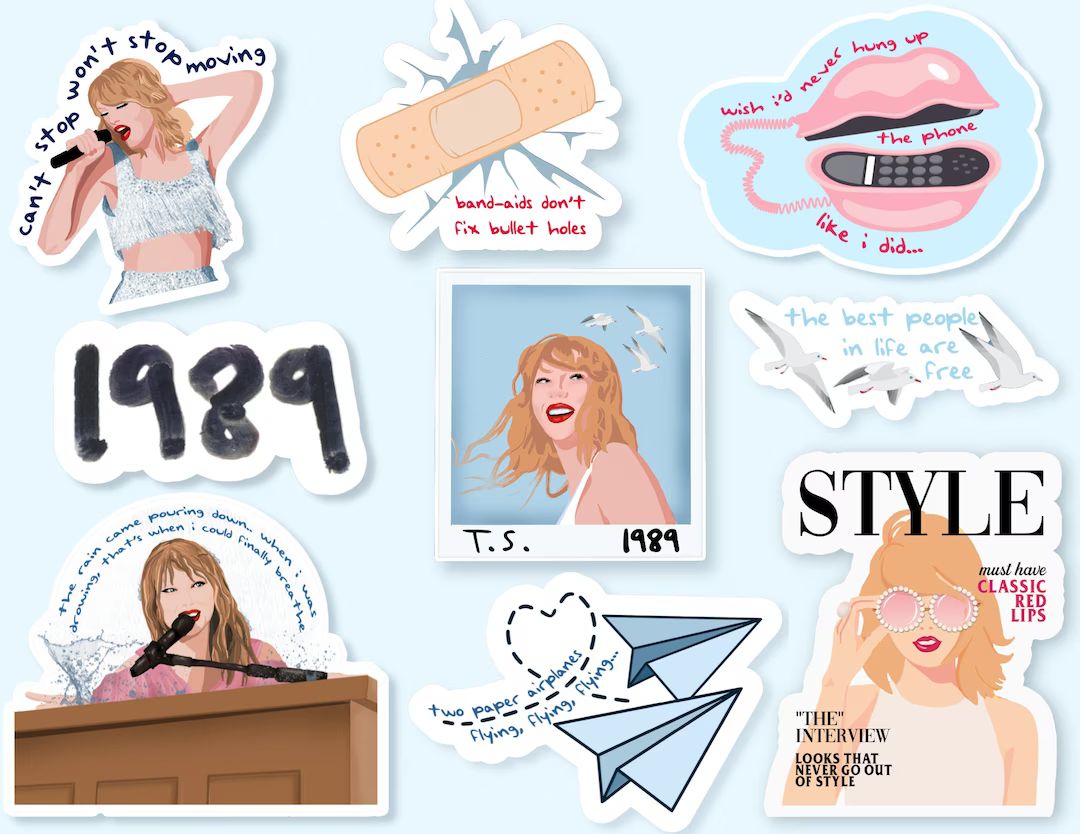 1989 Swiftie's Version Stickers. Polaroid. Seagull. - Etsy | Etsy (US)