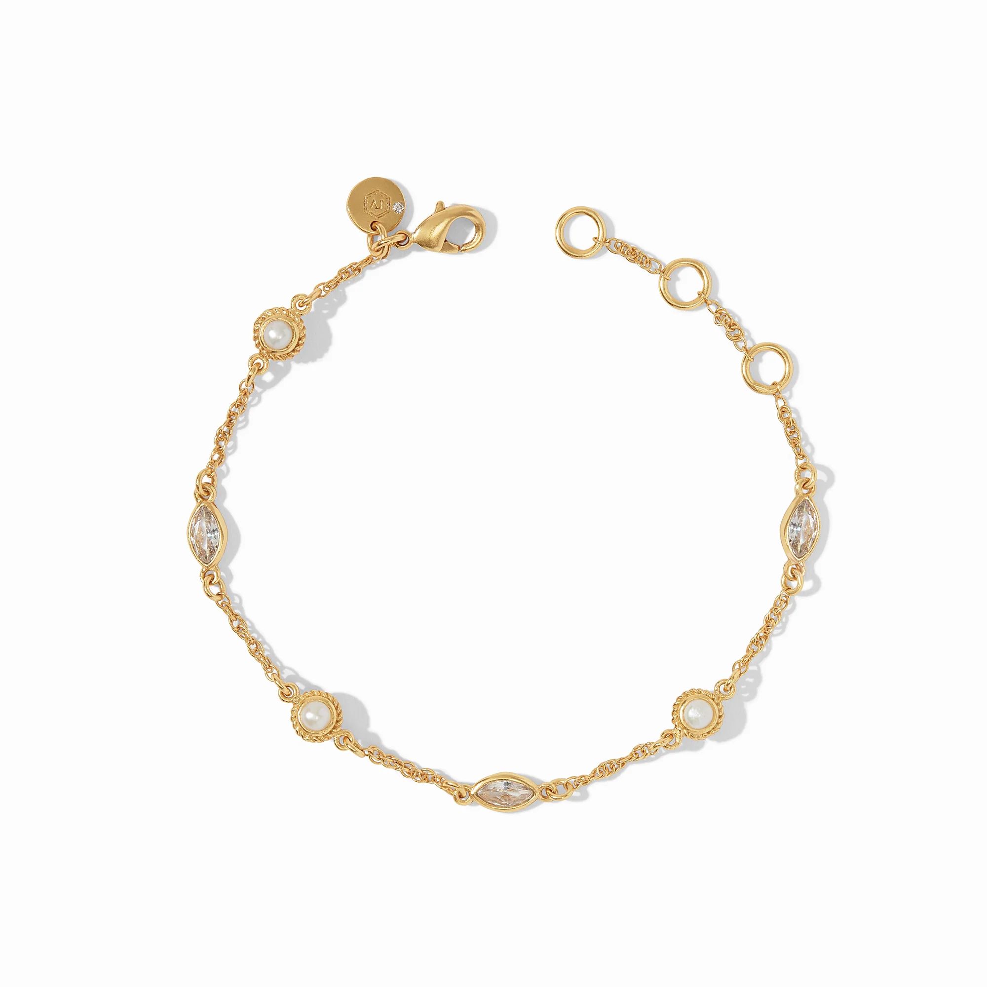 Monaco Delicate Pearl & CZ Bracelet | Julie Vos | Julie Vos