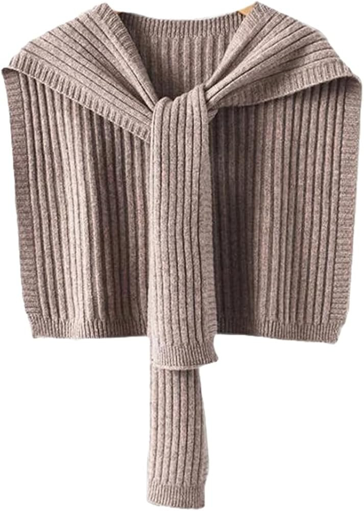 Soft Knitted Scarf for Women Solid Color Shawl Wraps for Women Travel Casual Cardigan Knotted Sho... | Amazon (US)
