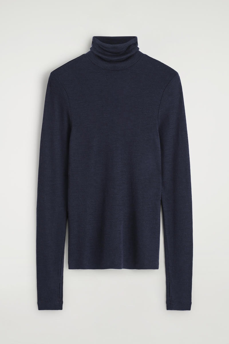 Merino Wool High-Neck Top | COS (US)