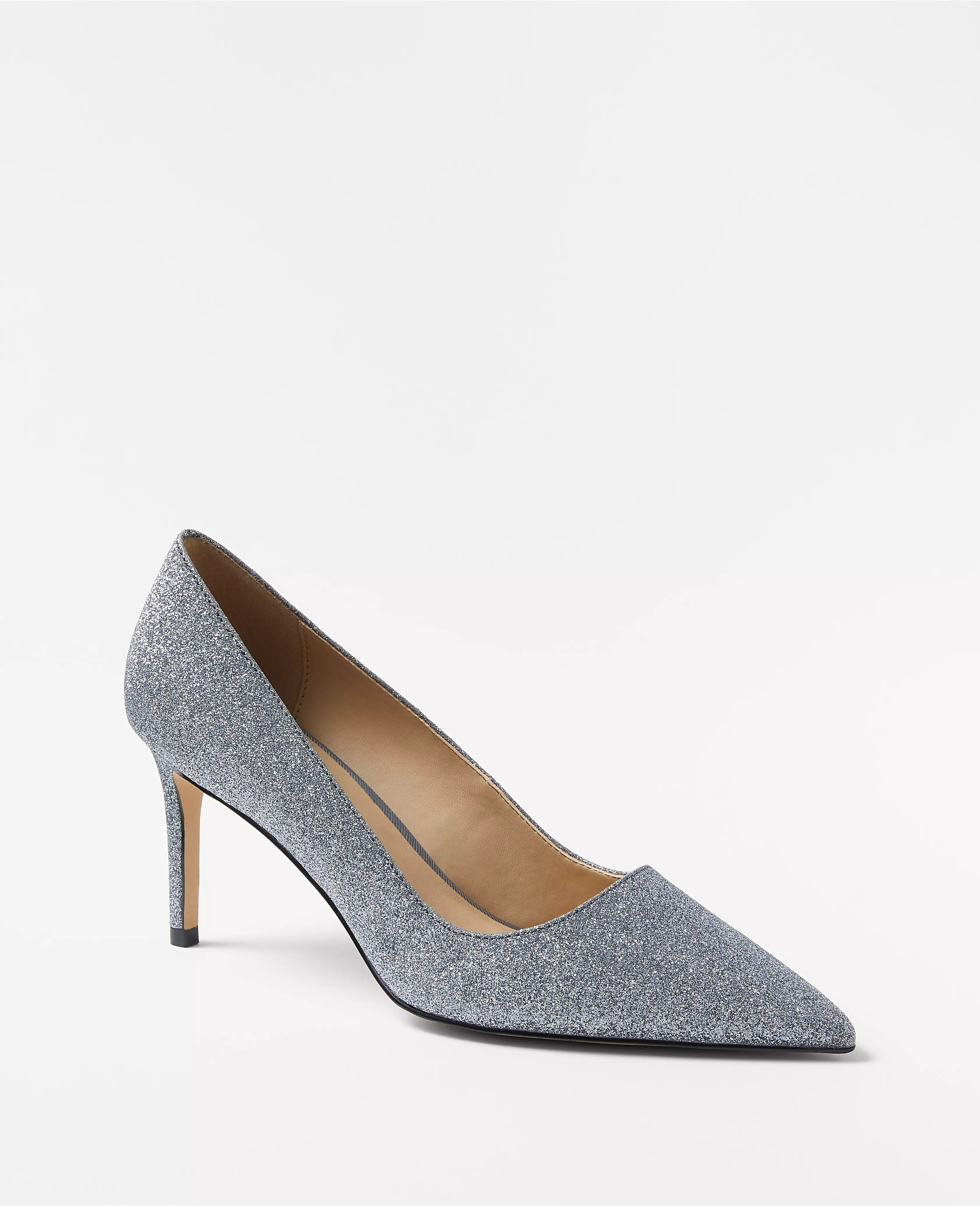 Glitter Straight Heel Pumps | Ann Taylor (US)
