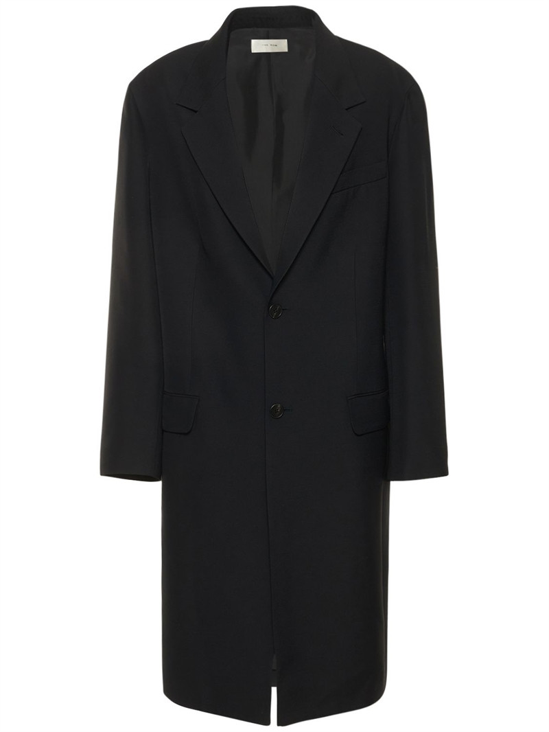 Topeeka wool blend canvas midi coat - The Row - Women | Luisaviaroma | Luisaviaroma
