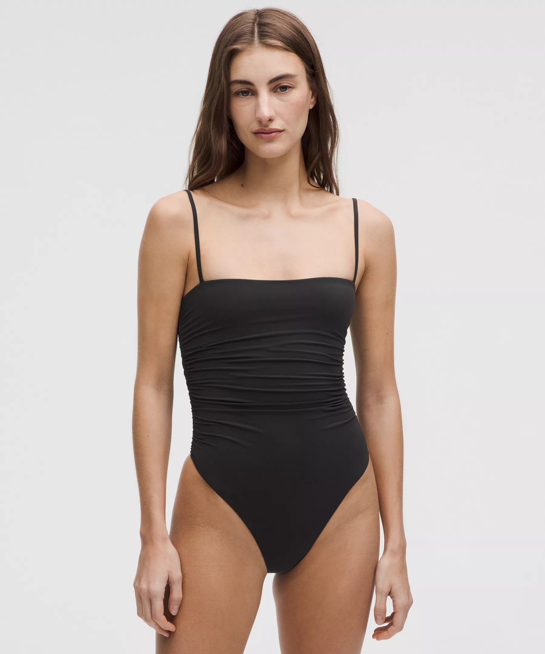 Wundermost Ultra-Soft Nulu Ruched Cami Bodysuit | Lululemon (US)