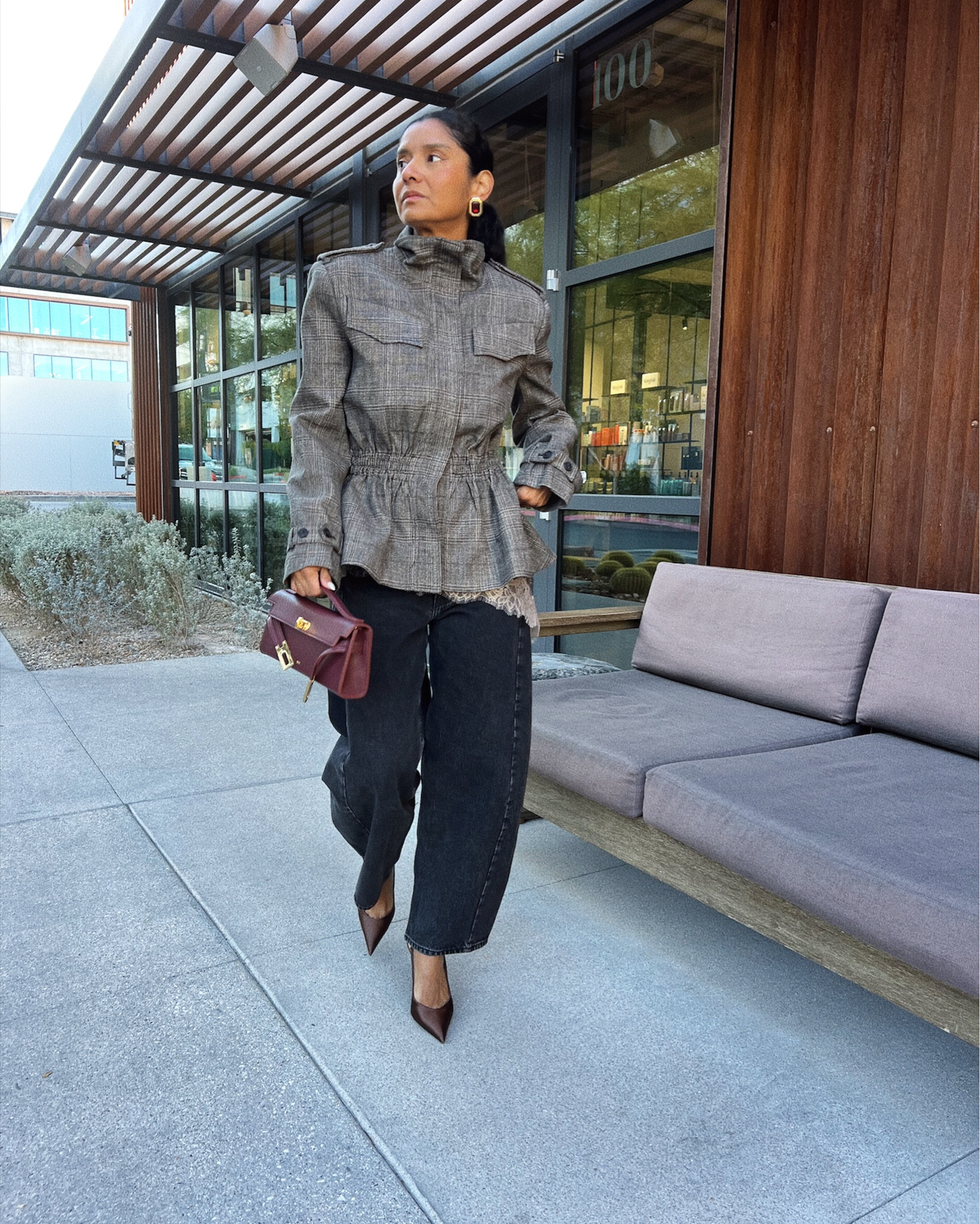 A fall outfit! Love this incredible jacket from Zara. It’s such a beautiful fit.