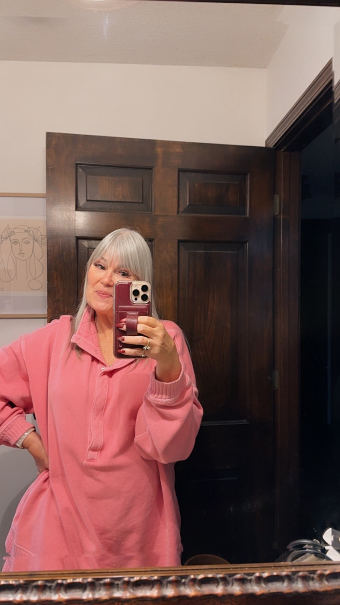 I love this Aerie sweatshirt. It’s so comfortable and cute. It come in several colors. I’m wearing Emily’s xl but have ordered in med  

#LTKMidsize #LTKOver40 #LTKSaleAlert