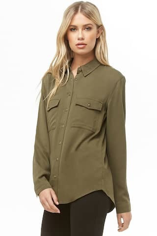 High-Low Pocket Shirt | Forever 21 (US)