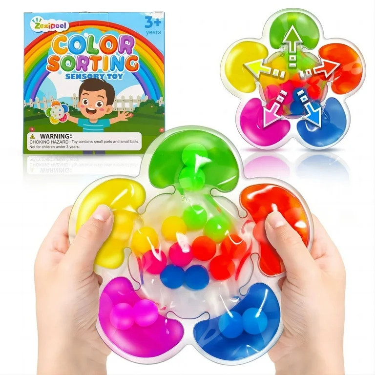 YUANZI Color Sorting Toys Sensory Toys Color Matching Toys | Sorting Flower Game | Motor Skills G... | Walmart (US)