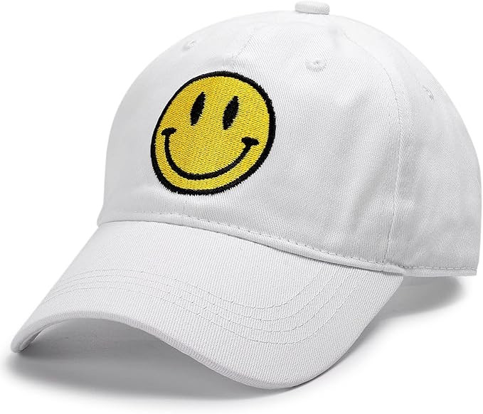 SONMONY Smiley Face Trucker Hat Washed Dad Hat for Men Women Cute Baseball Caps Unstructured Smil... | Amazon (US)