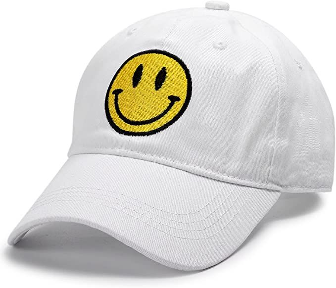 SONMONY Smiley Face Trucker Hat Washed Dad Hat for Men Women Cute Baseball Caps Unstructured Smil... | Amazon (US)