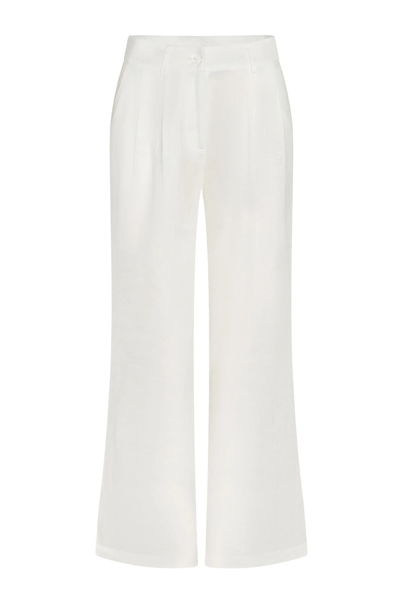 Casablanca Pants - White Linen | Monday Swimwear