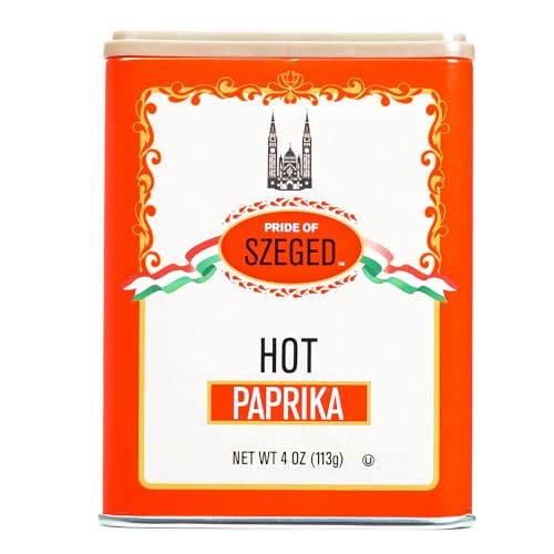 Pride of Szeged Hot Paprika Powder, Bright Red, 4 oz. Tin, 1-Count | Amazon (US)