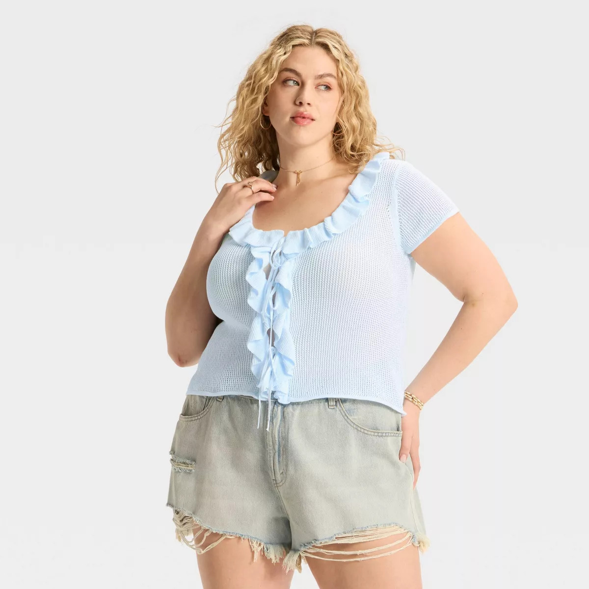 Women's Ruffle Tie Cardigan - Wild Fable™ | Target