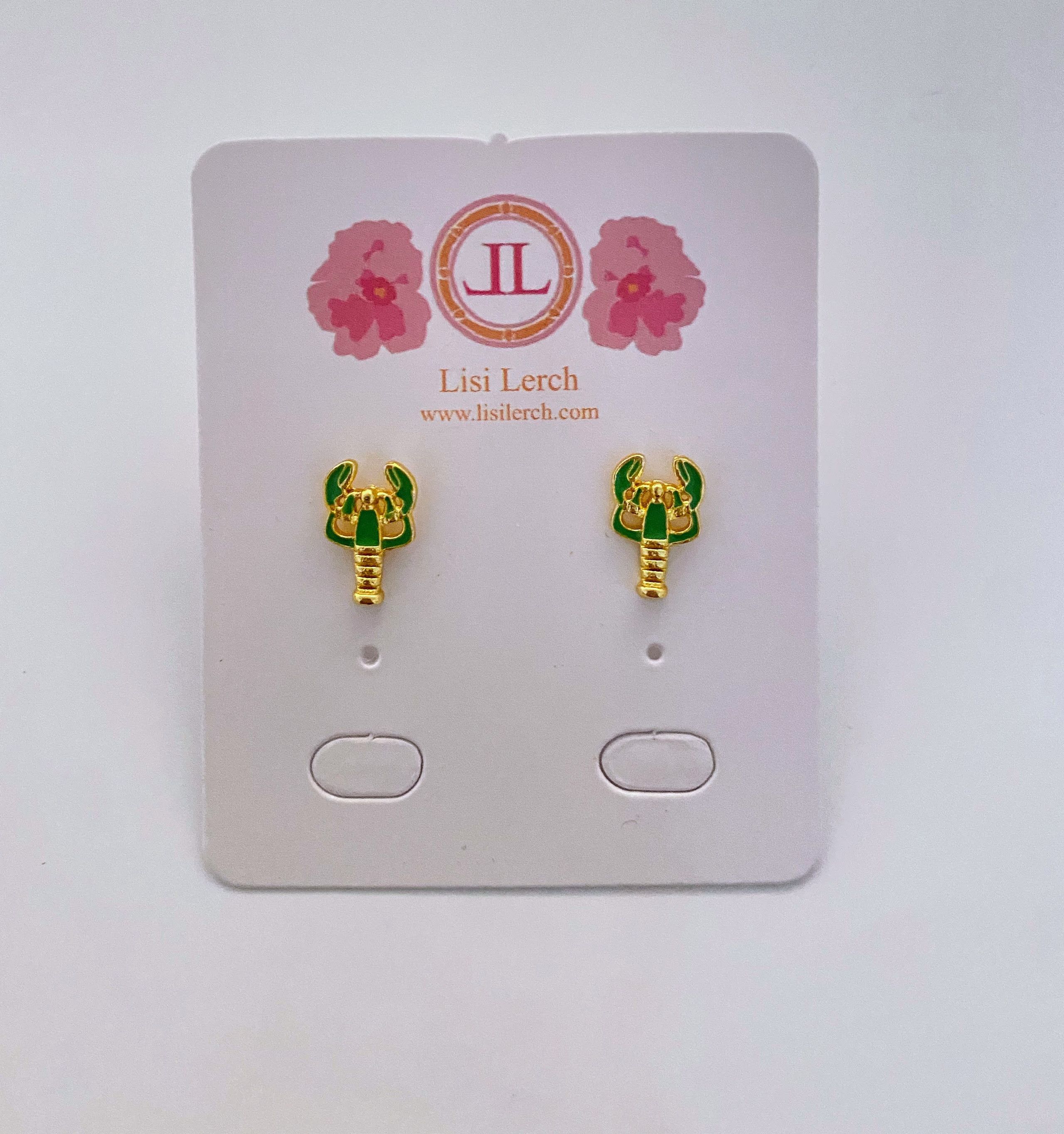 Green Lobster Earring - Sample Sale - Final Sale | Lisi Lerch Inc