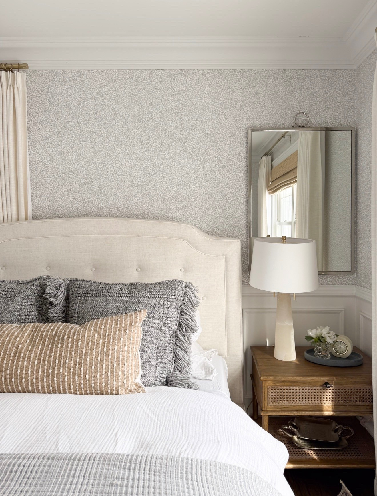 A cozy spring guest bedroom! Our bedside tables are a favorite and currently on sale as part of @Wayfair’s cyber spring sale (rug is included too!).. Linking everything you see here along with other items to help you get a similar look. 

#LTKHome #LTKSaleAlert #LTKmorningroutine