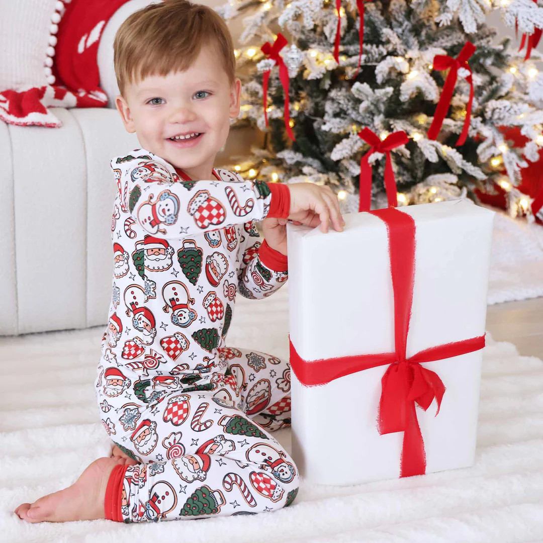 Santa's Cookies Two Piece Pajama Set | Caden Lane