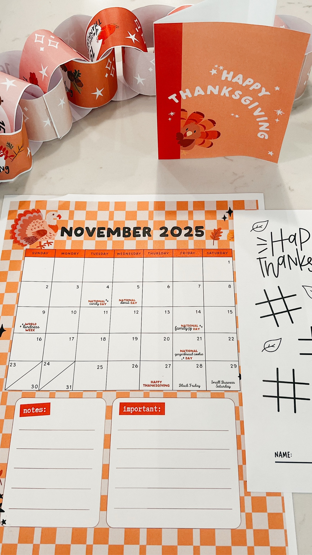 Okay… new mom hack unlocked 🤎🍂 I found the cutest Thanksgiving printables from @the.lettervee on LTK, and they seriously have something for every holiday and even the most random categories.

We printed a few and turned it into a whole craft afternoon — turkey, countdown, all the cozy things. My daughter was obsessed, and everything turned out so adorable.

If you want easy, affordable holiday decor and kid-friendly activities, everything we used is linked in my LTK shop under The Letter Vee.
#thelettervee #thanksgivingcrafts #thanksgivingdecor #holidayprintables #ltkhome #ltkmoms #familycrafts #kidscrafts

#LTKHoliday #LTKmomlife #LTKKids