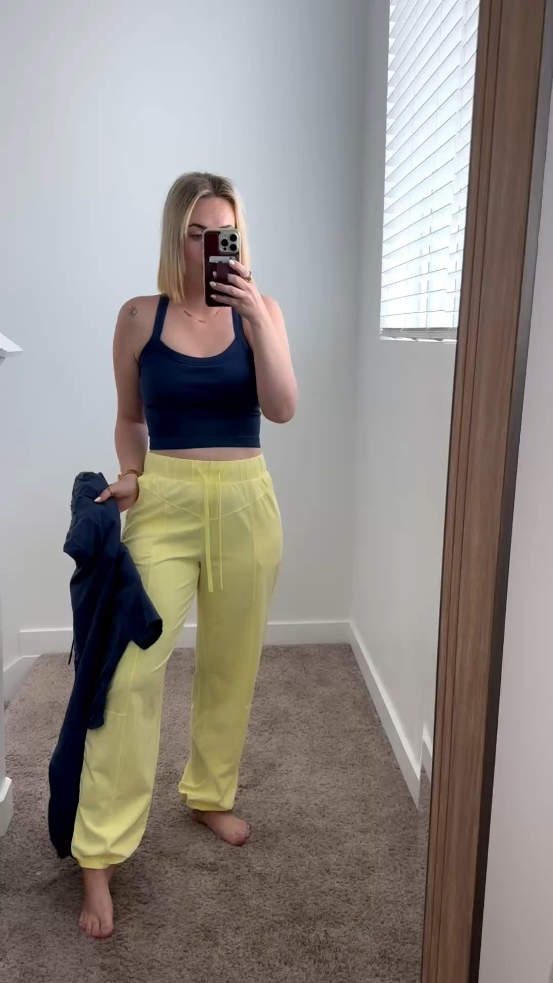 Such a good set, I had to go back for another! I have this set in blue in a medium top and small bottom, fits perfectly! However with the yellow, I wanted it a little looser since the color is lighter. I got a medium in the yellow bottoms. I love the fit of both, the yellow is just a little more baggy. These sweats are stretchy so I don’t think you can go wrong either way depending on the type of fit you want! 

#LTKgrwm #LTKootd #LTKmomlife