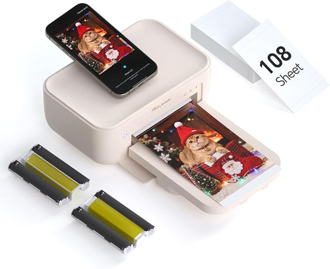 HPRT Photo Printer 4x6,+108 Sheets&2Ribbon,Phone Instant Picture Printer for iPhone, Android, Por... | Amazon (US)
